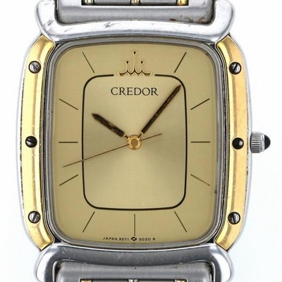Credor SEIKO QUARTZ スクエア時計 Yahoo!オークション -「スクエア腕時計」(クレドール) (セイコー