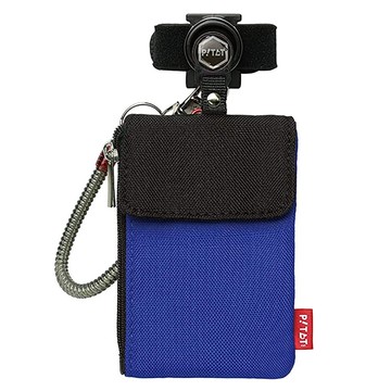 日本文具 SONIC - 悠遊卡/零錢包伸縮磁吸吊飾-藍黑 (8.5x16cm)