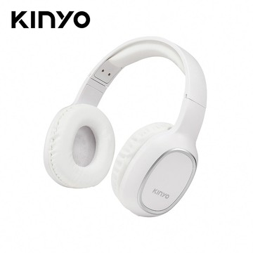 【KINYO】BTE-3830 無線藍牙頭戴式耳機-白色