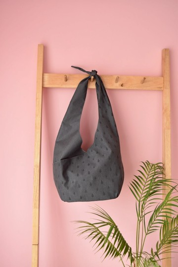 深灰色單肩包、托特包、購物袋