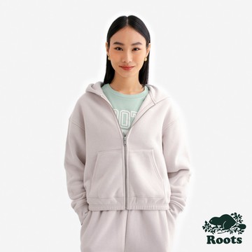 Roots女裝- CLOUD 連帽外套-淡褐色