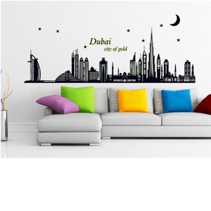 高級無痕環保夜光壁貼 杜拜 60x90cm