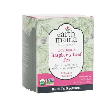 Organic Tea Raspberry Leaf 16 Count by Earth Mama Angel Baby