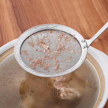 304不銹鋼濾油勺濾油網撈油勺油脂隔油勺濾油篩網火鍋湯去油撈勺