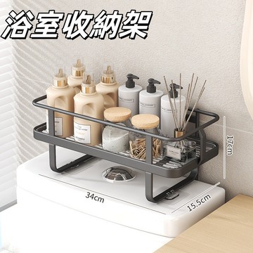 【限時下殺】衛生間置物架 多功能置物架 PET水箱置物架 鐵藝衛生間免打孔多功能收納架 浴室馬桶上方置物架 居家生活用品