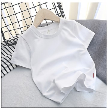 兒童短袖 男童t恤 純棉半袖 女童t恤 男童短袖上衣 夏季童裝 日系打底短袖 百搭短袖T恤 半袖上衣【不二雜貨】