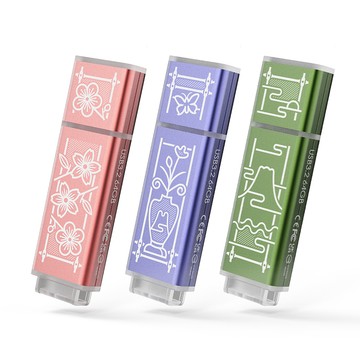 TCELL USB3.2 Gen1 64GB 台灣經典鐵窗花隨身碟-3入組