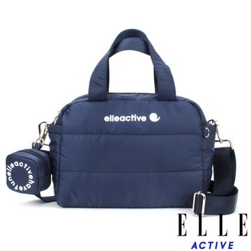 【ELLE Active】蓬蓬雲朵系列-手提袋/手提側背包/斜背包-星夜藍