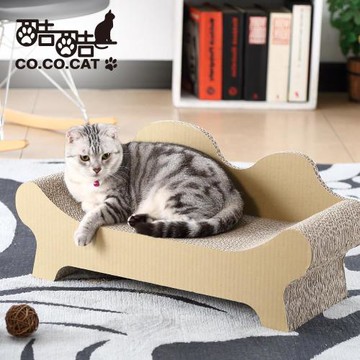 OA本舖 酷酷貓 Co.Co.Cat-貴貓椅 -100%台灣製紙箱貓抓板
