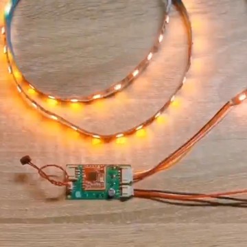 【高品質超低價】RGB彩燈語音控制板 5V燈條燈帶氛圍燈LED語音識別調光調色 DYL110【注意！下單滿299出貨】