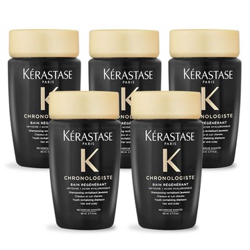 KERASTASE 卡詩 黑鑽極萃逆時淨髮浴80mlX5-國際航空版
