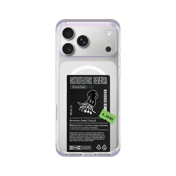 iPhone 17 Pro Max ClearX (MagSafe 兼容) 夢透紫 - Marine Debris - 塑膠袋逆帆魷（隱藏版）