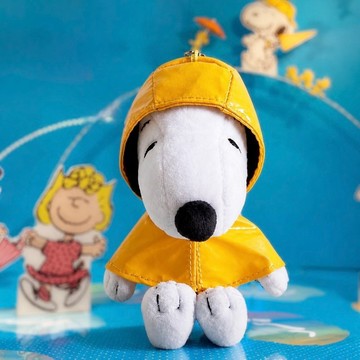 黃色雨衣 史努比 snoopy 鑰匙圈 吊飾 史努比包包掛飾