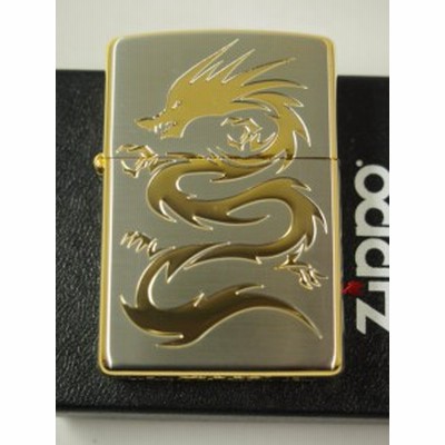 ジッポーZippo　タトゥー ドラゴン（竜 龍）シルバーゴールド 金銀 SSG-2