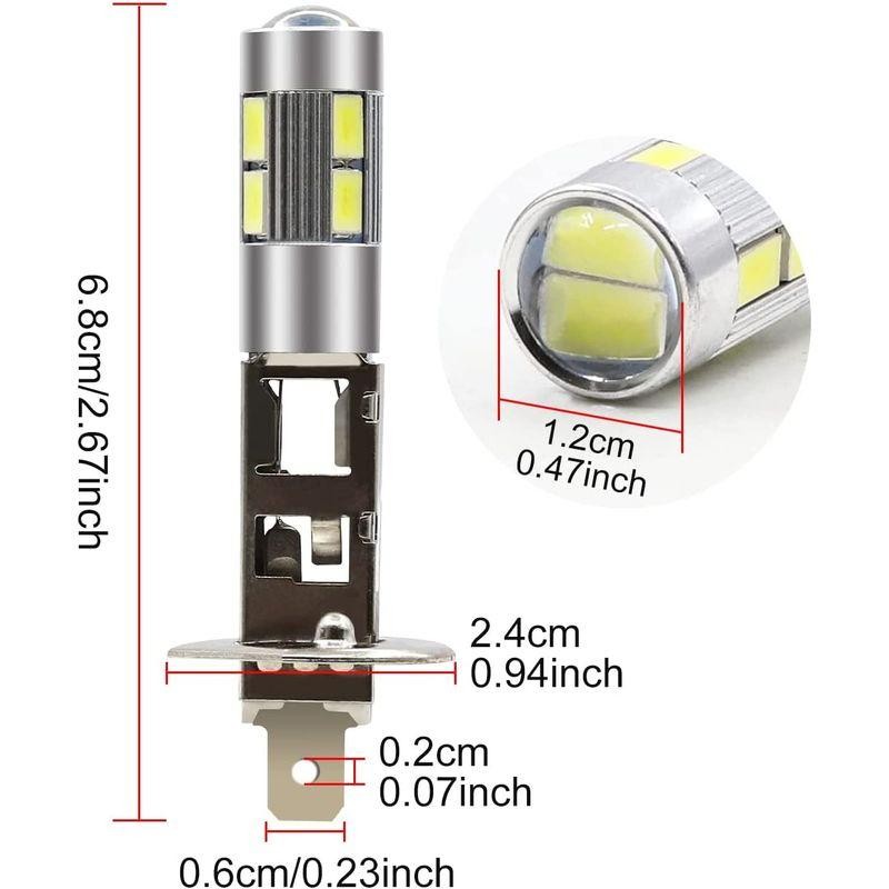 Aoling フォグランプ LED H1 12V 24V LEDバルブ LEDヘッドライト H1 車