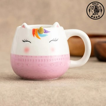 【SOLO歐洲家居】LCW Home 350ml 夢幻獨角獸造型杯 馬克杯