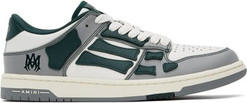 AMIRI 灰色 & 绿色 Varsity Skel Top Low 运动鞋