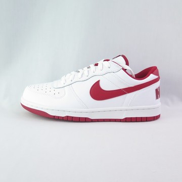NIKE Big Low 355152150 男 休閒鞋 皮革 運動鞋 白x紅 大尺碼【iSport愛運動】