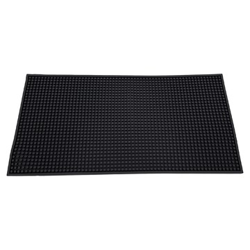 吧台墊 工作墊 酒吧墊 PVC 矽膠  加厚款 黑色  大(30 x 60cm)  1個