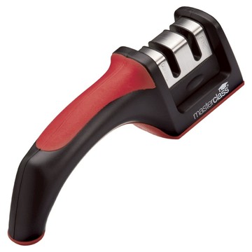 Masterclass 2段磨刀器  1個  黑色 + 紅色  19 x 5 x 6cm