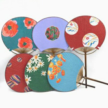 【潘玉良團扇-22*31cm-1款/組】安博院畫魂玉涼古典中國風宣紙扇子文創禮品-90304