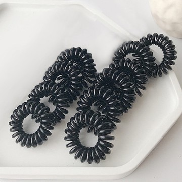 【HOOMI】黑色電話線小-6入