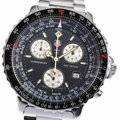 TAG HEUER】タグホイヤー パイロット クロノグラフ 530.306K クォーツ ...