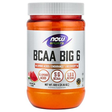 NOW Foods, Sports，BCAA Big 6，西瓜味，21.16 盎司（600 克）