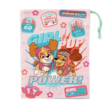 Skater 卡通束口牙刷收納袋 KB62  205 x 148mm  粉紅色