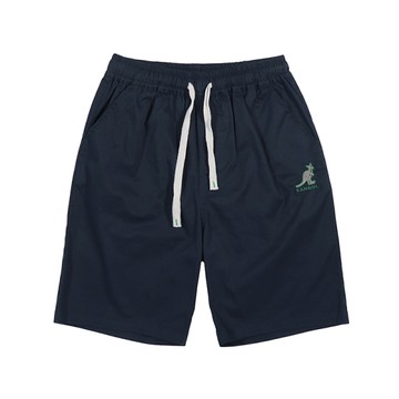 KANGOL 棉質休閒短褲 兒童五分褲 深藍 中性款 65261541 80 noW37