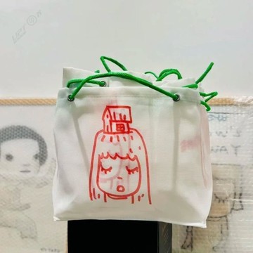 奈良美智臺灣特展周邊工具袋單肩手提高顏值多功能通勤托特手提袋