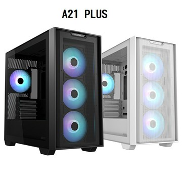 【享最高折300】ASUS 華碩 A21 PLUS 玻璃透側 M-ATX機殼 支援背插式主板 黑色/90DC00H0-B10000 白色/90DC00H3-B10000