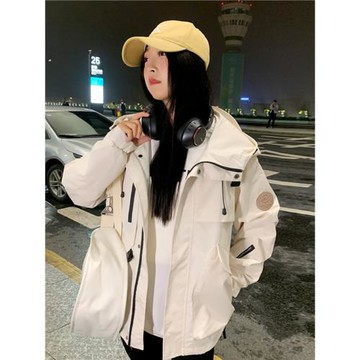 春季外套男女沖鋒衣2025新款小個子防風防水登山服戶外運動休閑潮