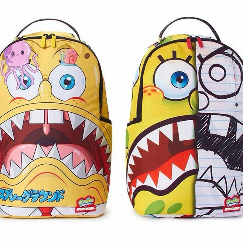 SPRAYGROUND Spray ground スプレーグラウンド x SPONGE BOB バック 