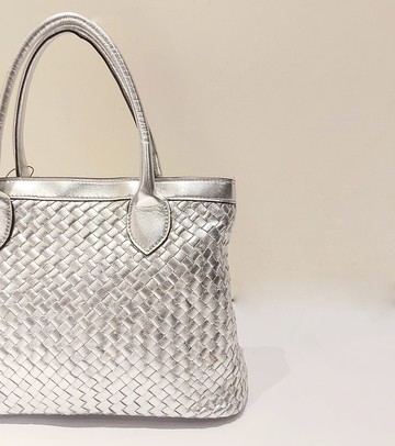 義大利真皮編織公事包