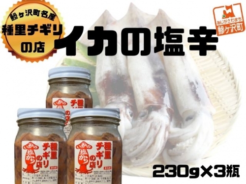 いか塩辛 小セット 合計690g（230g×3瓶）