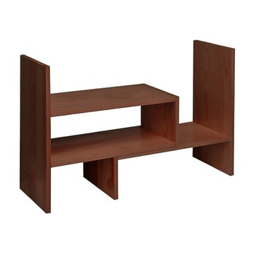 小麥購物 桌上置物架 C175 桌面收納 書架  柚木  1個