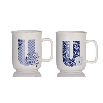 乾唐軒活瓷 | 英文字母馬克杯 / 字母U / 2色 400ml