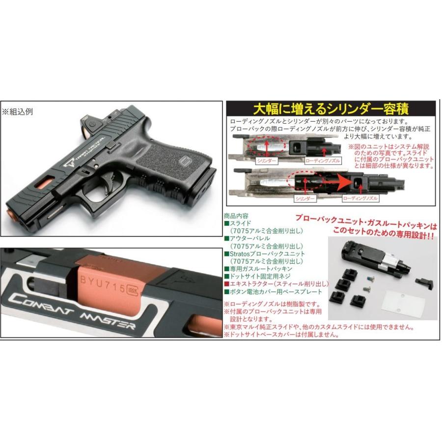 VOLANTE AIRSOFT カスタムスライド RMR TTI Glock19 ２Tone 東京マルイ GLOCK19 Gen.3用