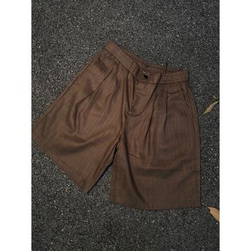 【新錢肆意】Bloom Studio夏老錢風亞麻五分短褲男寬松百搭休閑褲