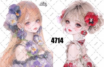 original sticker no.4714 人物貼紙 原創貼紙 原創人物貼紙 裝飾貼紙 cotton melody