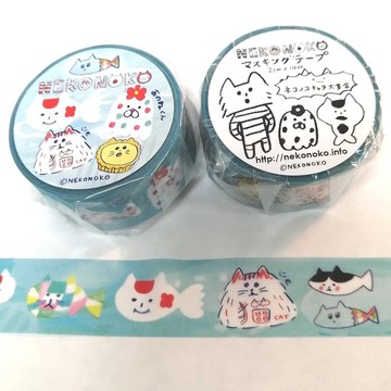 和紙膠帶A – 招財貓系列角色大集合 台灣製