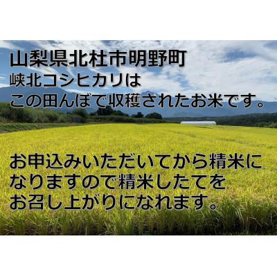 ふるさと納税 甲府市 山梨県産峡北コシヒカリ無洗米　20kg(10kg×2袋)