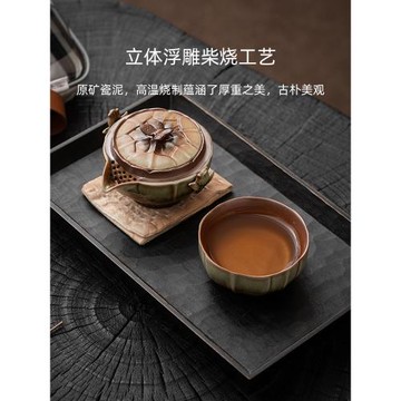 【清倉到手一件6折】窯變快客杯旅行茶具套裝便攜式戶外泡茶裝備
