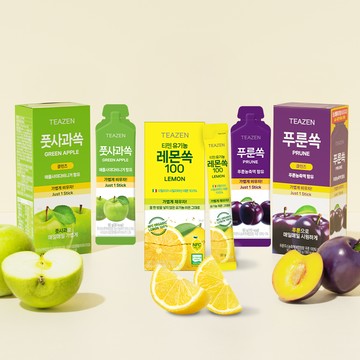 Teazen Prune and Green Apple Ssok 5 Sticks Set