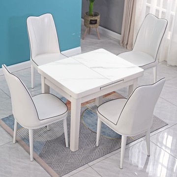 【臺灣公司 可打統編】免運 四方桌椅 八仙桌椅 可伸縮餐桌椅家用小戶型實木簡約現代2025新款吃飯桌子奶油風折疊 可開發票 全館六折 工廠現貨直銷 新品特價 c1085