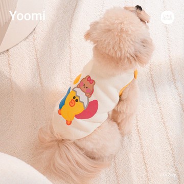 【LINE FRIENDS】Mini寵物秋冬款加絨馬甲背心 熊大/莎莉