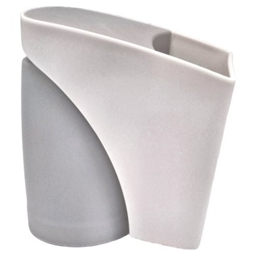 FANCY LIFE 磁吸牙刷杯架 45x30x30  灰白色  1組