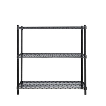 【dayneeds】荷重型 90x45x90公分 烤漆三層架 黑色