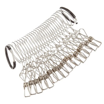 又敗家@日本製sugimetal杉山金属曬衣繩晾衣桿用螺旋掛勾環KS-2641附16曬衣夾(長約2米)曬衣竿晾衣夾晾衣環【全館299超取免運】【APP下單點數4倍送】